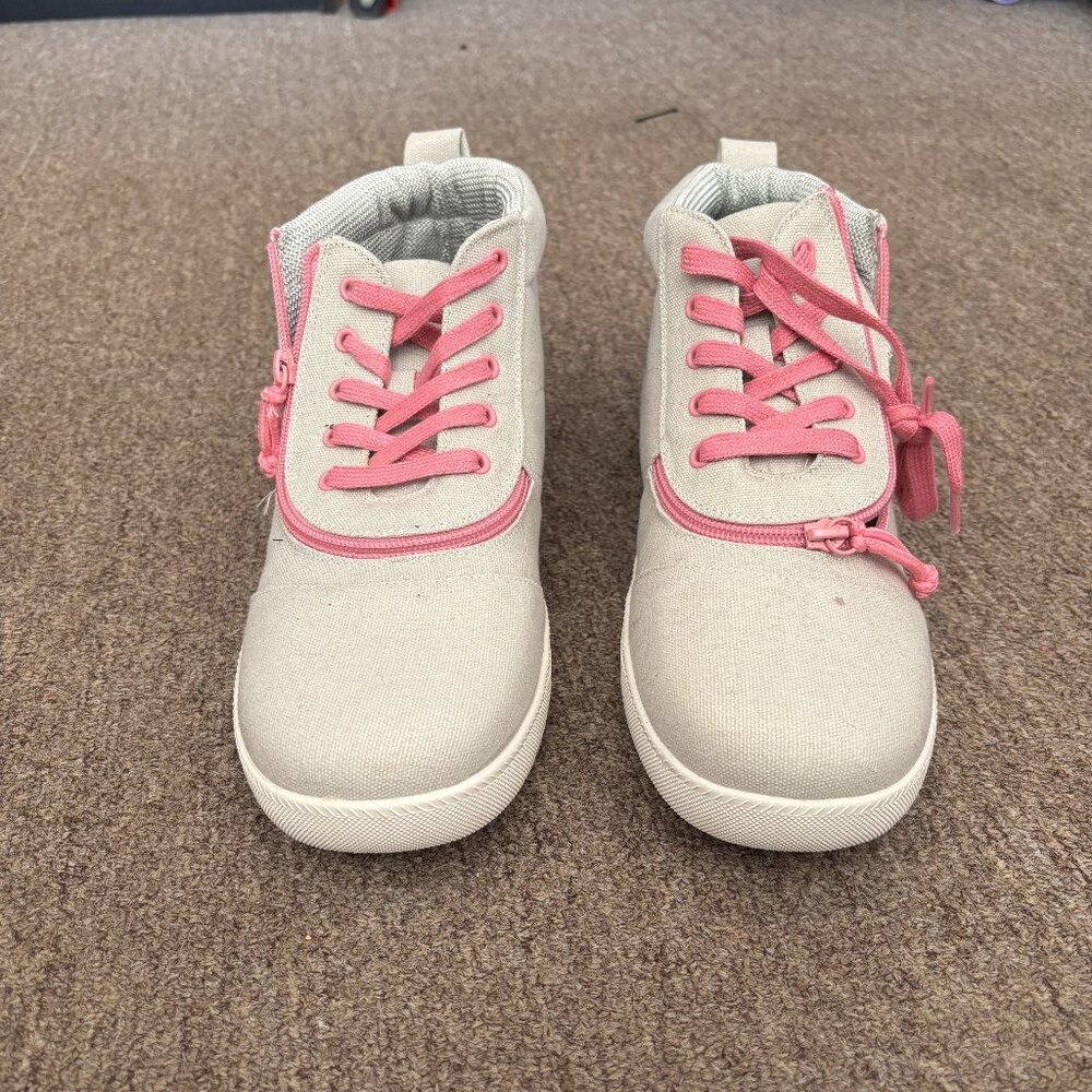 NEW Billy Footwear Gray Pink High Tops Size Kids 9M